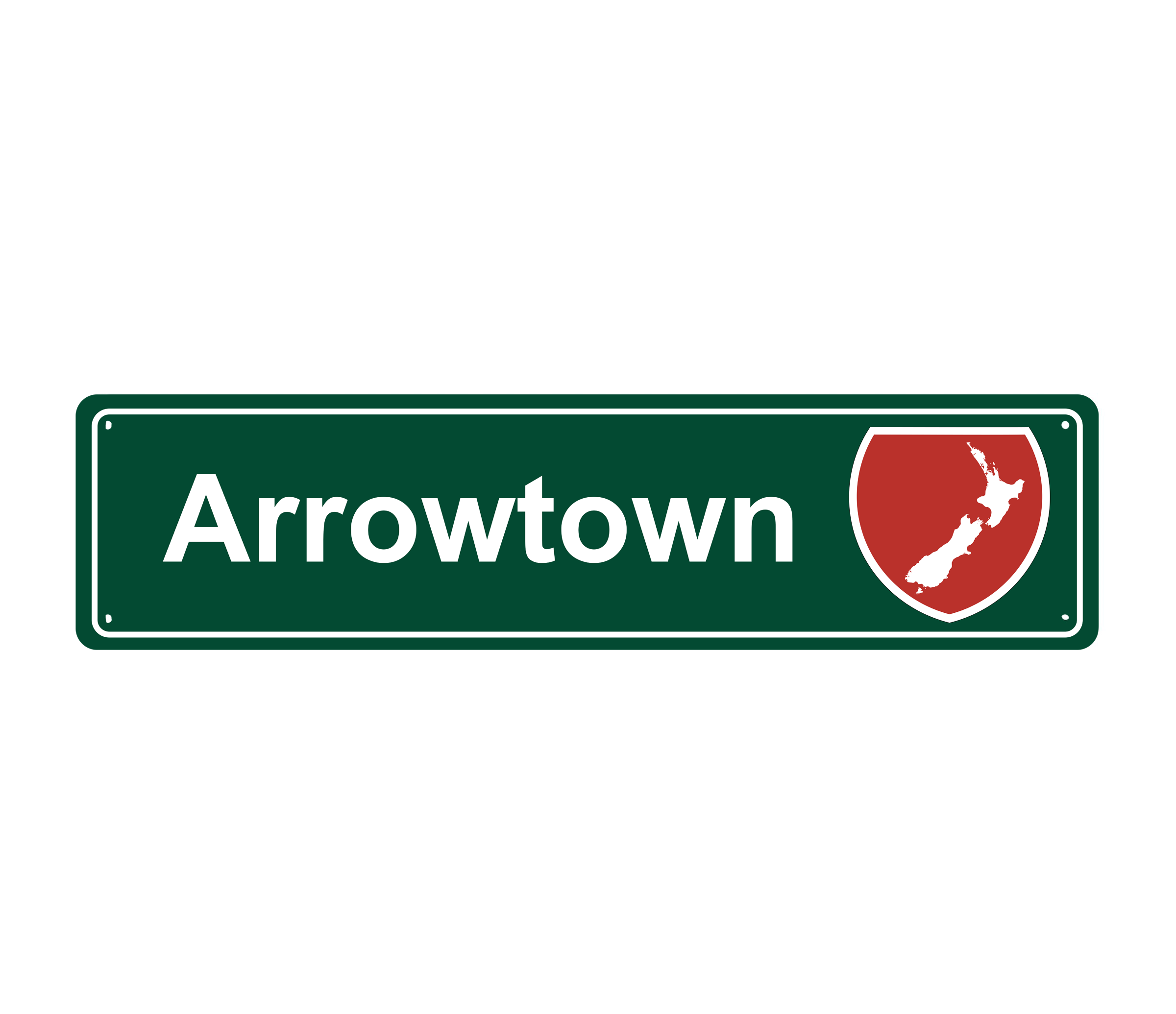 Arrowtown Hanging Metal Sign