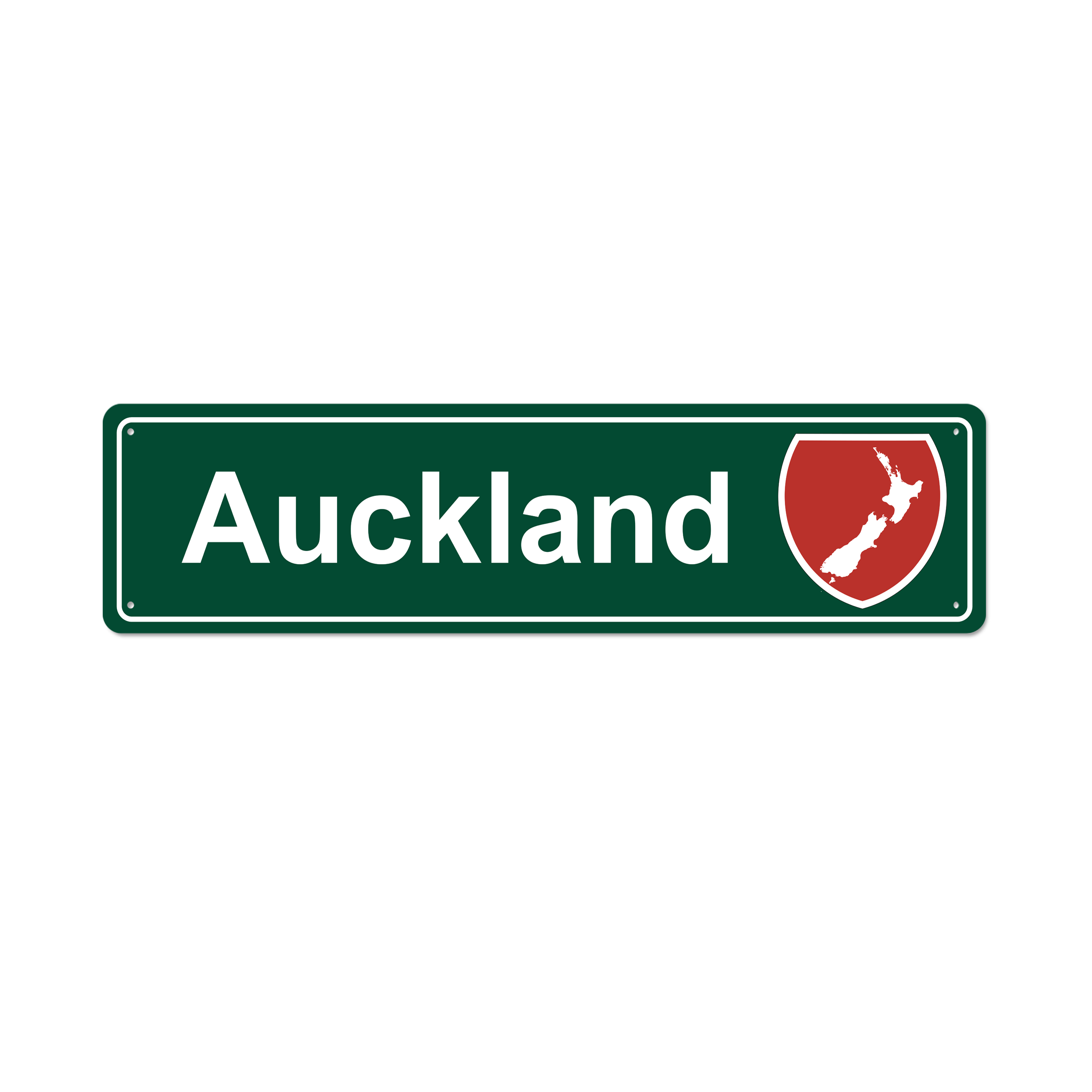 Auckland Metal Sign