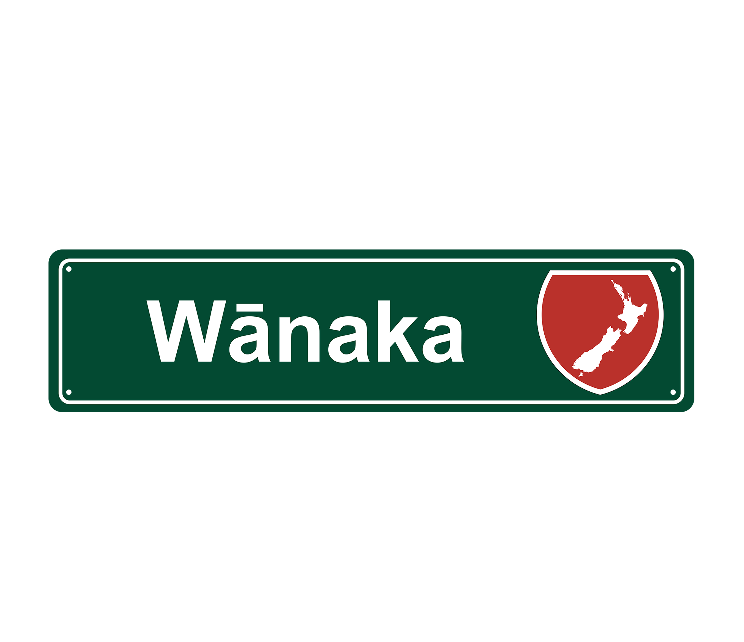 Wānaka Hanging Metal Sign