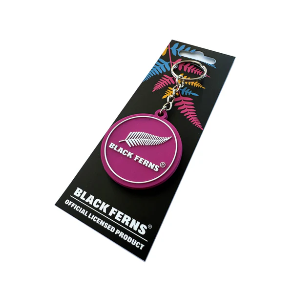 Black Ferns Pink Keyring