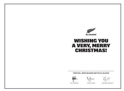 Merry Christmas from the All Blacks Greeting Card