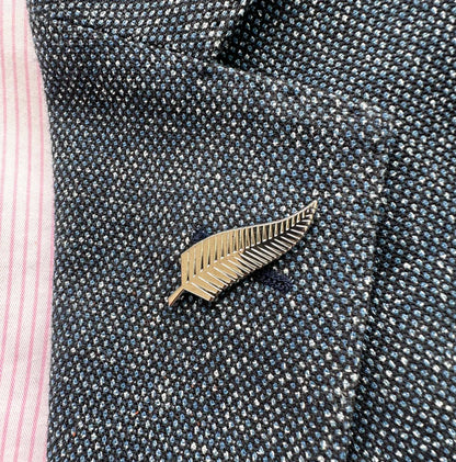 All Blacks Silver Fern Lapel Pin