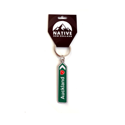 Auckland Road Sign Arrow Keyring