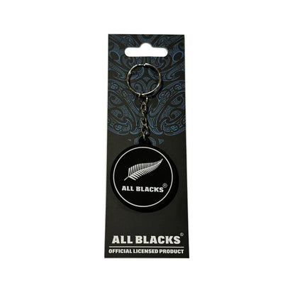 All Blacks Black Keyring