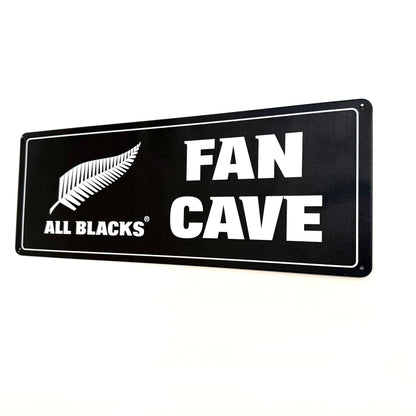 All Blacks Fan Cave Hanging Metal Sign