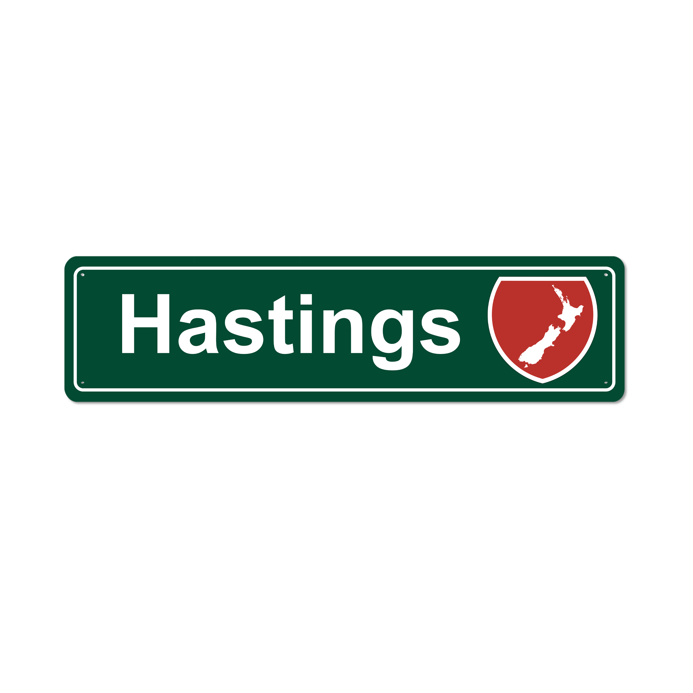 Hastings Hanging Metal Sign