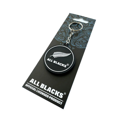 All Blacks Black Keyring