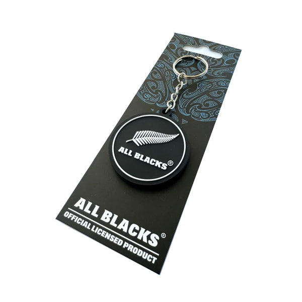 All Blacks Black Keyring