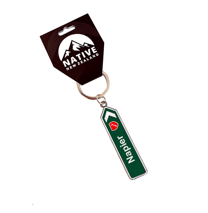 Napier Road Sign Arrow Keyring