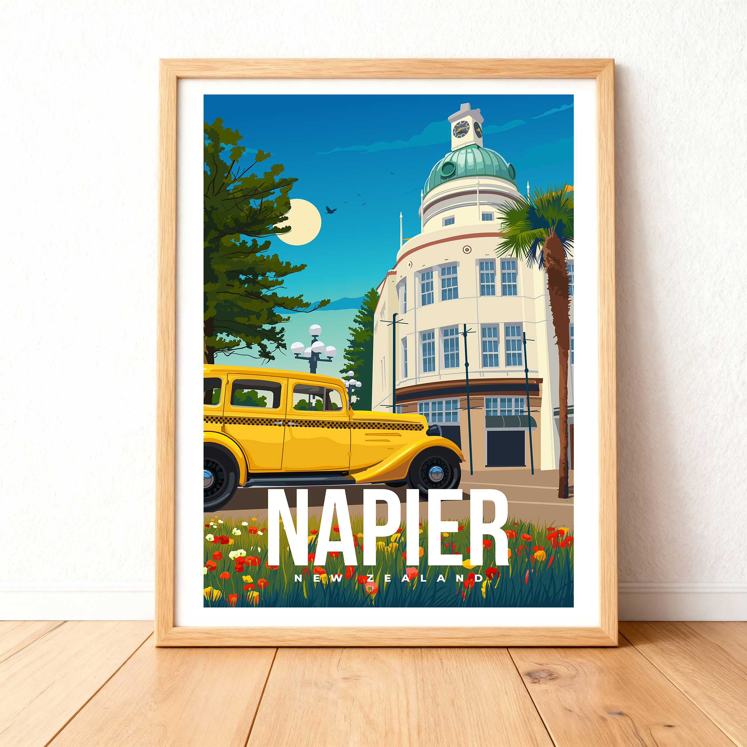 Napier Travel Art Print A3