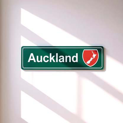 Auckland Metal Sign