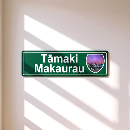 Tāmaki Makaurau Metal Sign