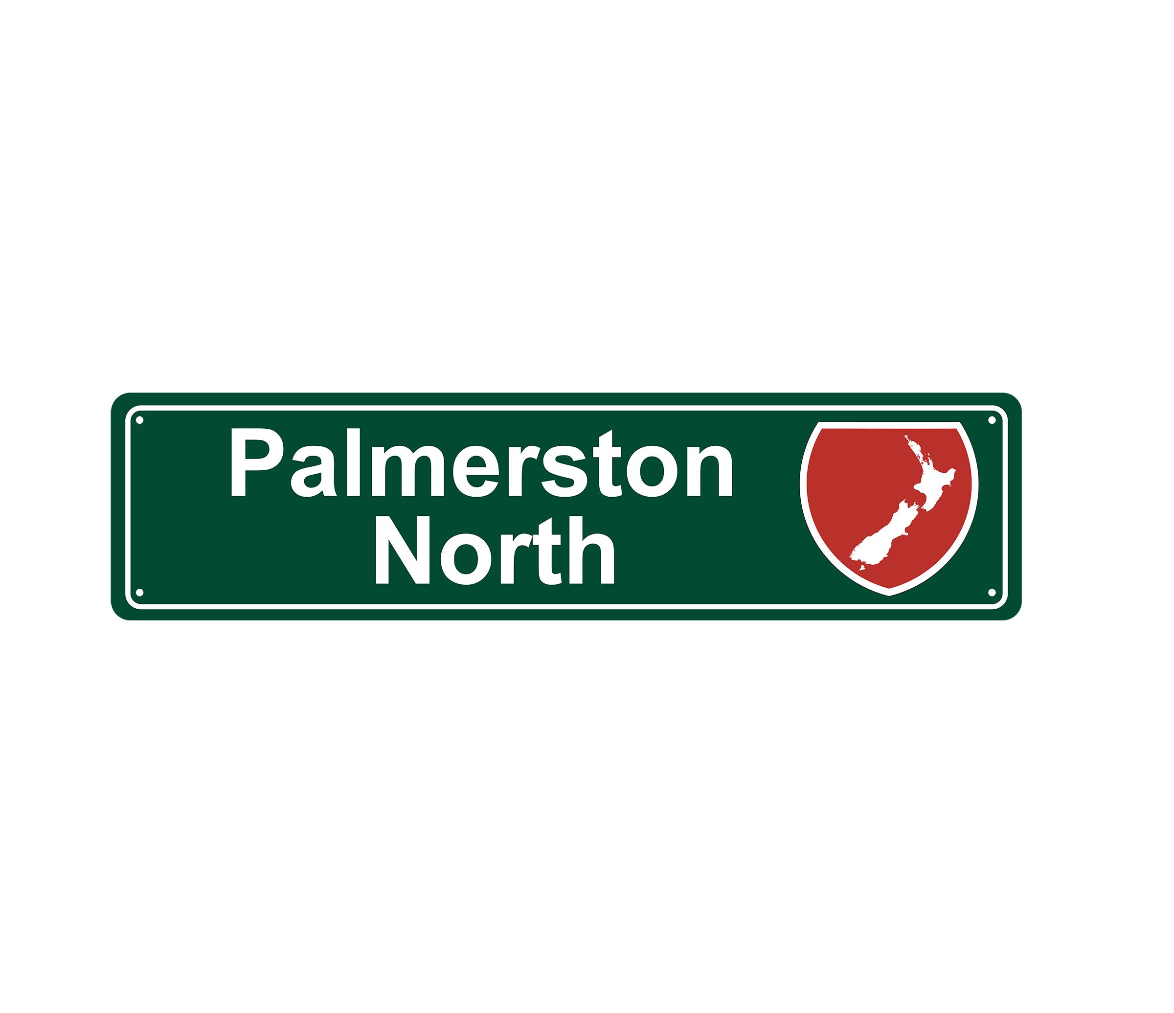 Palmerston North Hanging Metal Sign