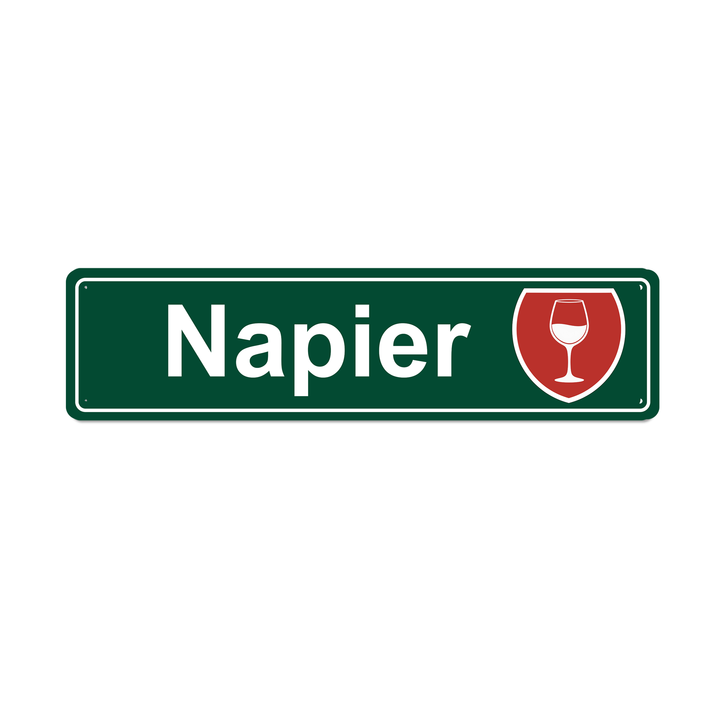 Napier Metal Hanging Sign (Wine)