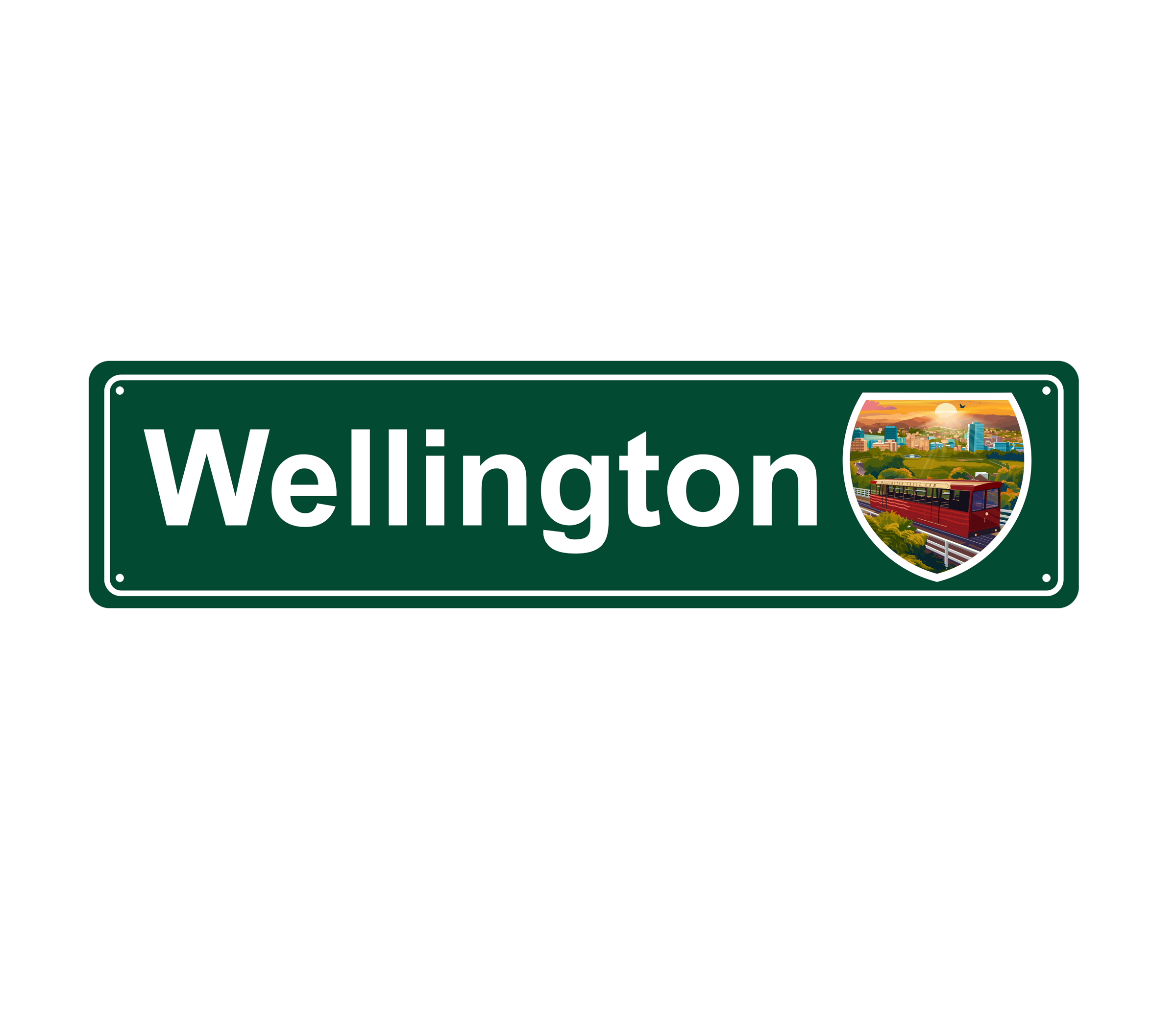 Wellington Metal Hanging Sign – Native