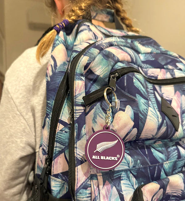 All Blacks Black Keyring